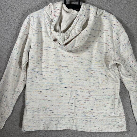 J Crew Hoodie Women’s Size S Tassel Multicolor Geometric Jawbreaker Confetti - Picture 7 of 8